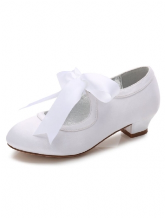 Jenter Vintage Snøring Wedding Pumps