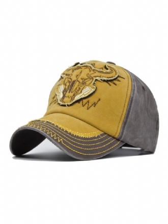 Menn Cap Casual Animal Print Broderte Polyester Gule Hatter