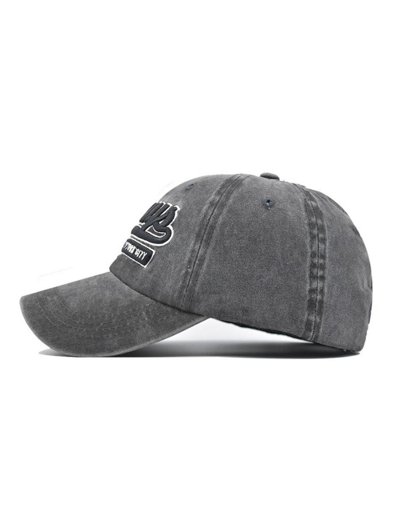 Menn Hat Words Print Mønster Polyester Brodert Chic Deep Grey Hats - Deep Grey