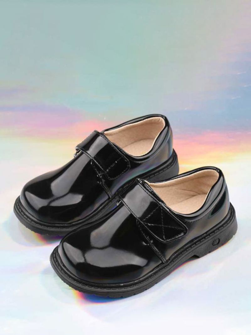 Boy's Dress Sko Hvit Rund Tå Formelle Slip On Party Loafers