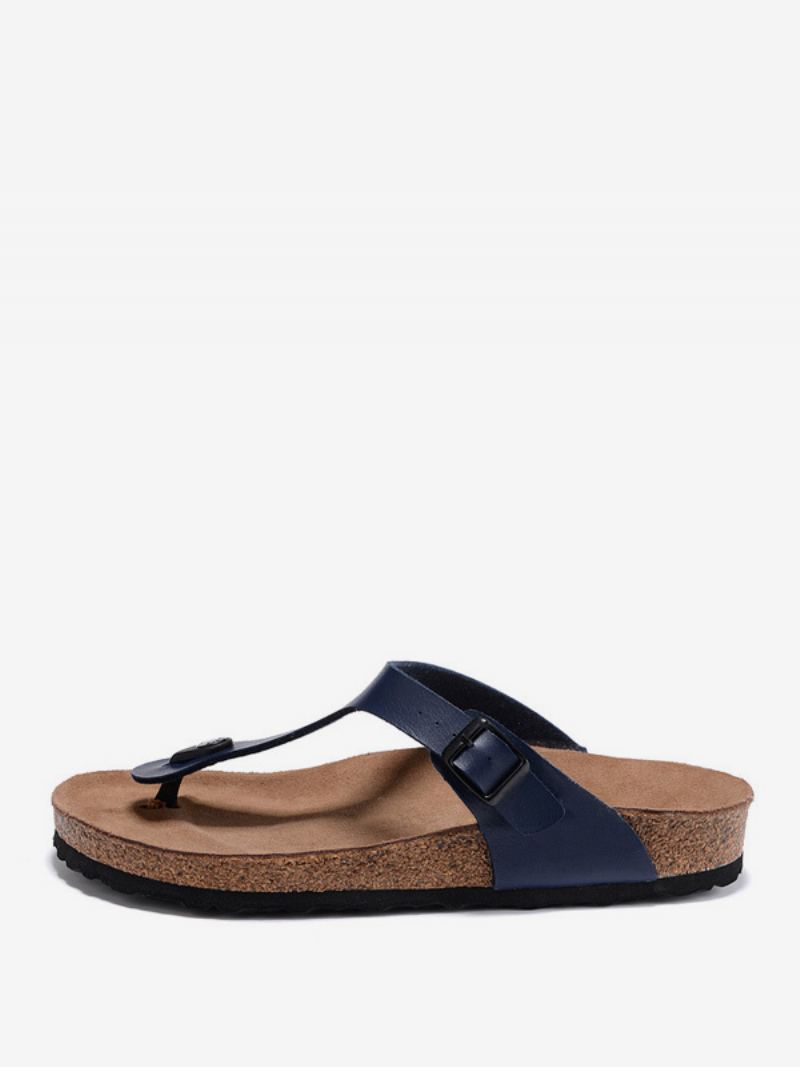 Herre Sandaler Slip-on Slippers Flat - Blå