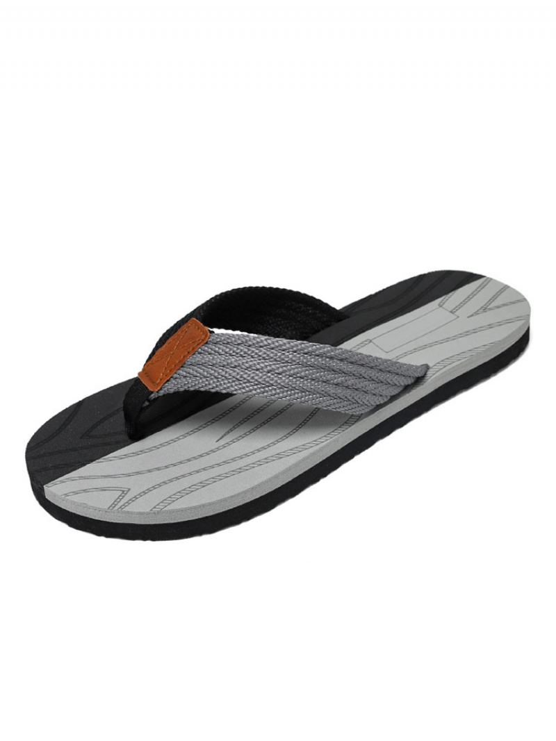 Herresandaler Slip-on Pvc Øvre Eva-såle - Grå