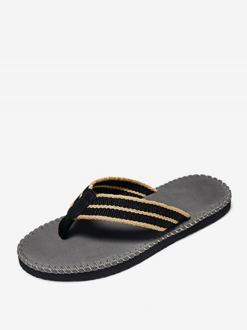 Sandaler For Menn Slip-on Pu-skinn Eva-såle - Grå