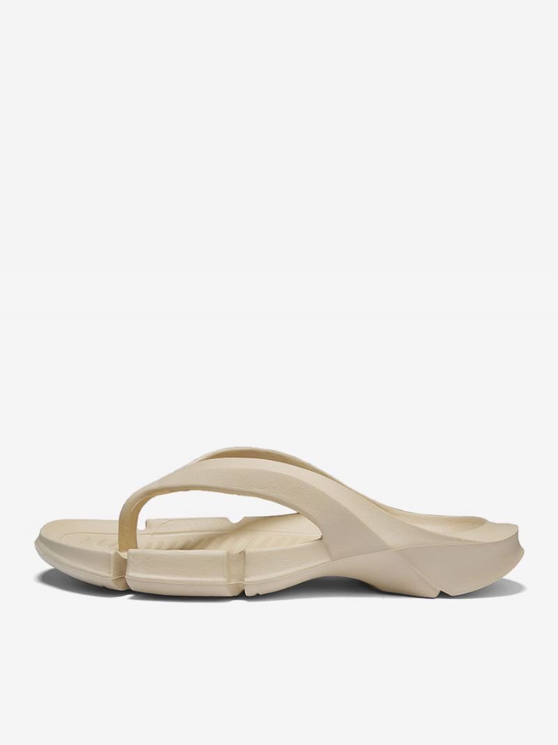 Sandaler For Menn Slip-on Pu-skinn Eva-såle - Khaki