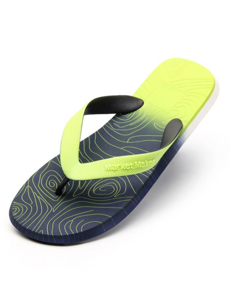 Sandaler For Menn Slip-on Pvc Øvre Eva-såle - Grønn