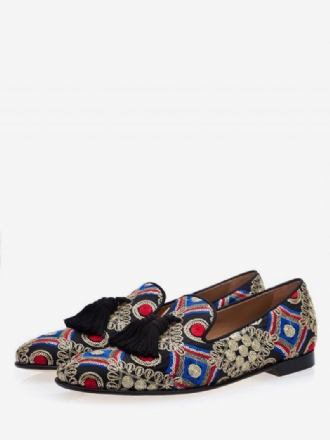 Broderte Loafers For Menn Med Dusker