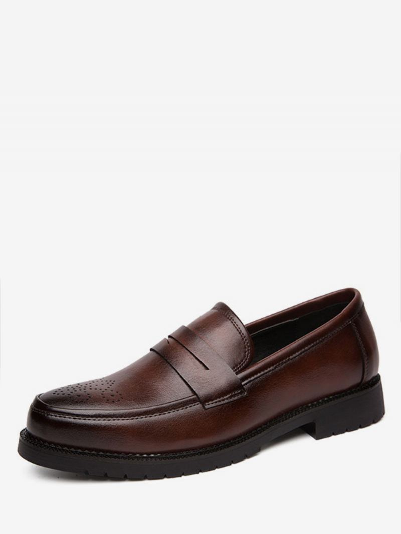 Brogues Penny Slip On Loafers Sko For Menn