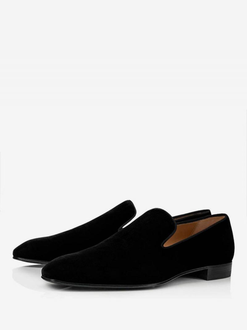 Herre Loafer I Imitert Semsket Skinn Prom Bryllupssko Slip-on Square Toe