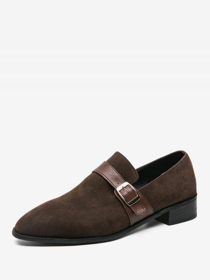 Herre Loafer Sko Pu Skinn Monk Strap Slip-on