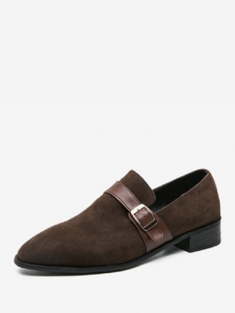 Herre Loafer Sko Pu Skinn Monk Strap Slip-on