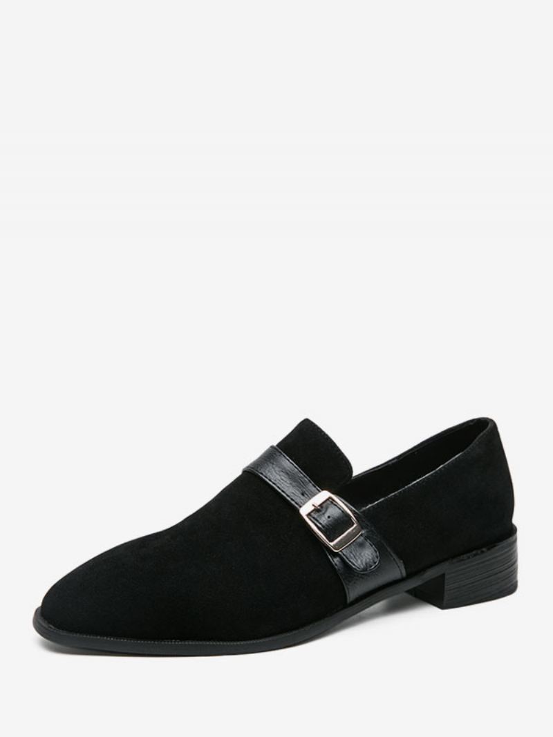 Herre Loafer Sko Pu Skinn Monk Strap Slip-on - Sort