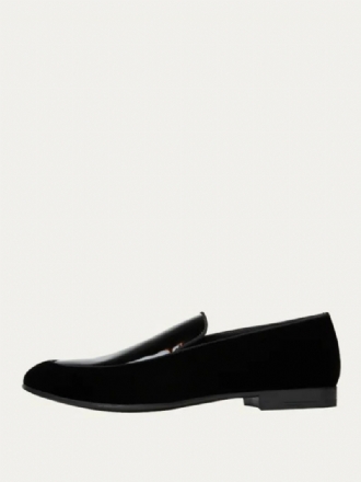 Herre Loafer Sko Rund Toe Slip On Prom Party Bryllup Brudgom