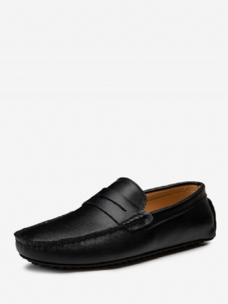 Herre Loafer Sko Slip-on Monk Stropp Rund Tå Pu Skinn Kjøresko