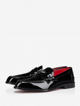 Herre Loafer Sko Toppsøm Black Penny Loafers Bryllupsballsko