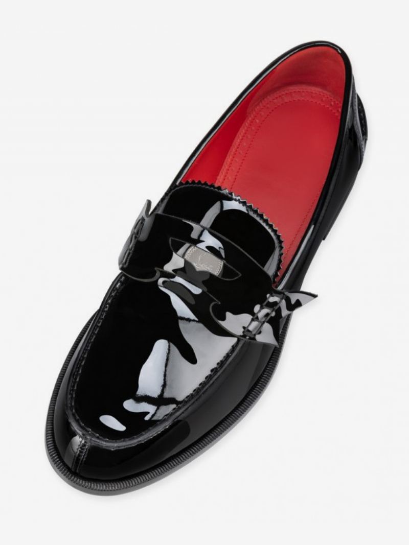 Herre Loafer Sko Toppsøm Black Penny Loafers Bryllupsballsko - Svart