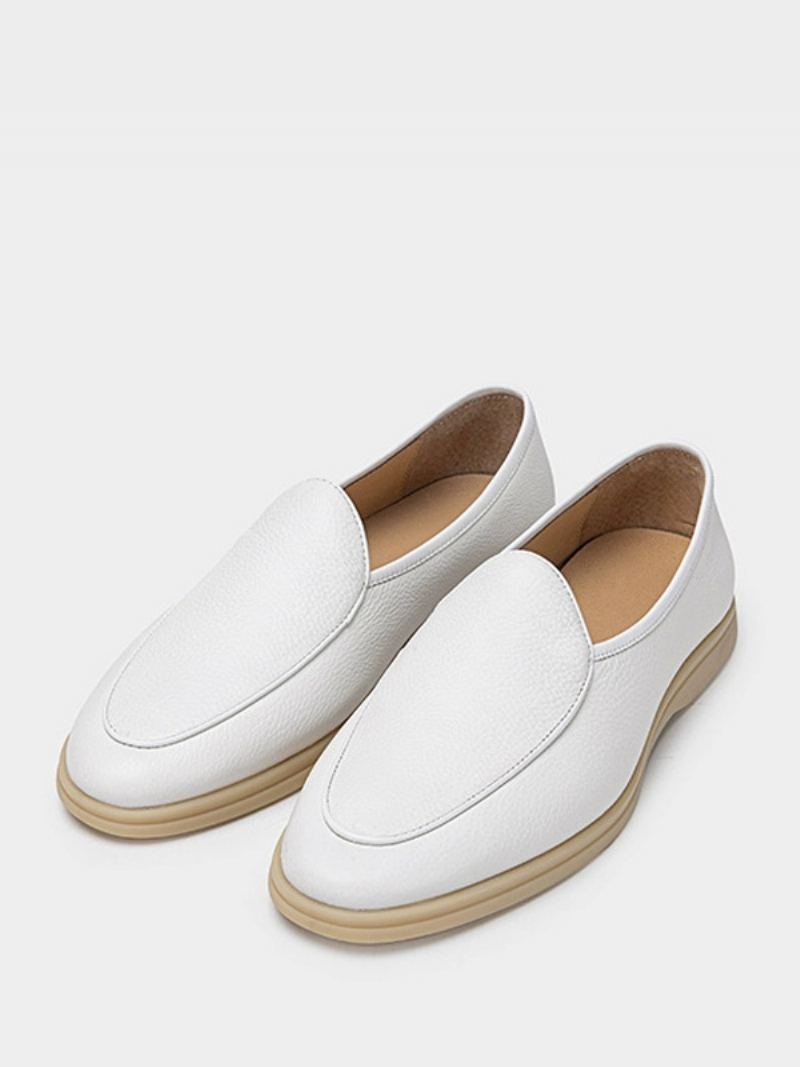 Herre Loafer Slip-on Rund Tå Kuskinn Sko