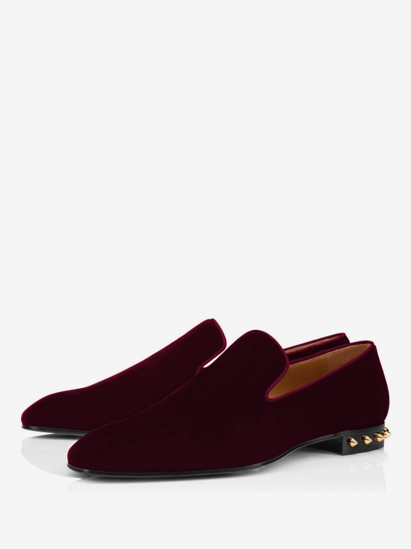 Herre Micro Suede Øvre Nagler Artwork Loafer Slip-on Sko