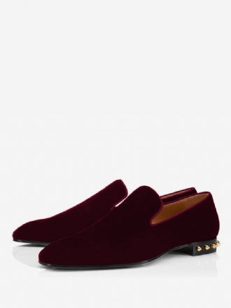 Herre Micro Suede Øvre Nagler Artwork Loafer Slip-on Sko