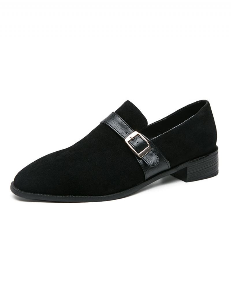 Herre Monk Strap Loafer Prom Party Bryllup Sko Svart Slip-on Formelle Bryllupssko