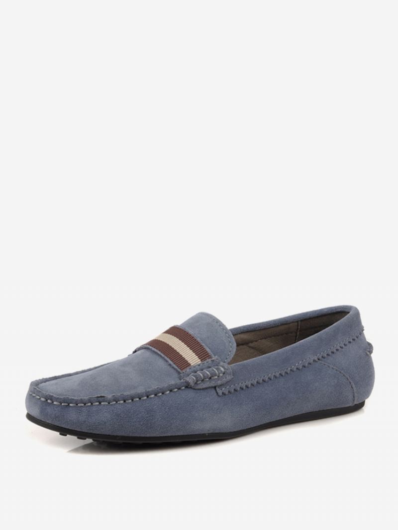 Kuskinn Loafer Slip On Sko For Menn - Grå