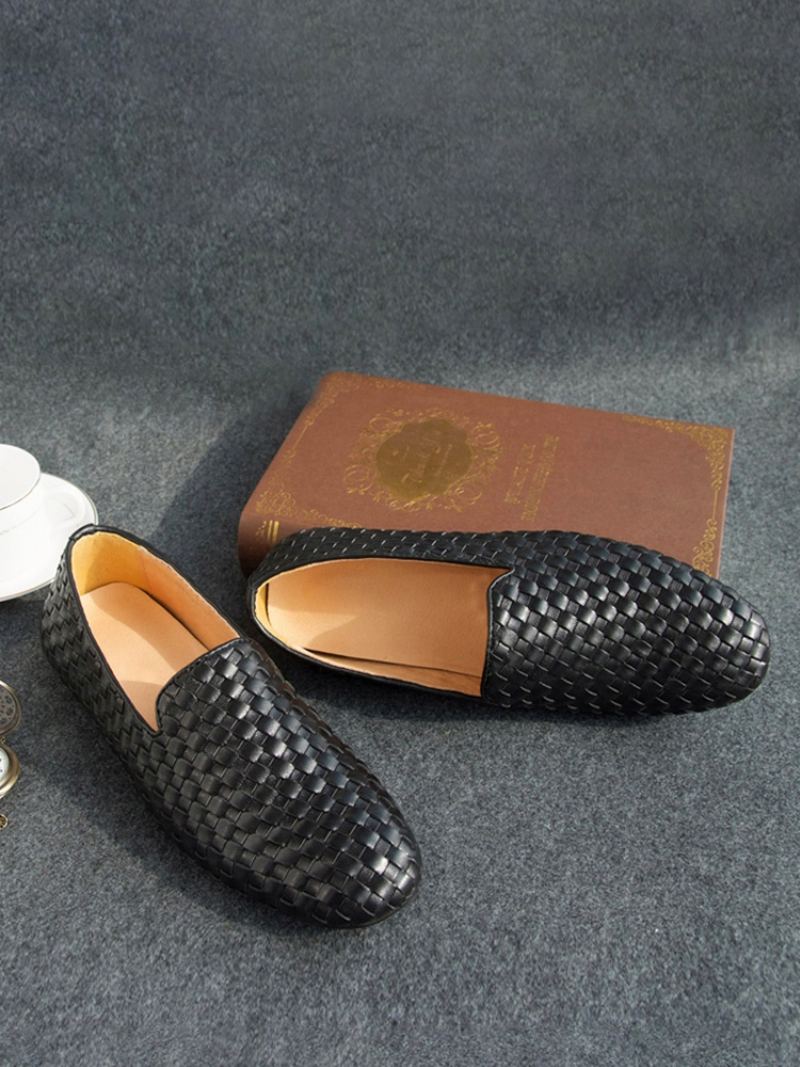 Kuskinn Slip On Loafer Sko For Menn - Svart