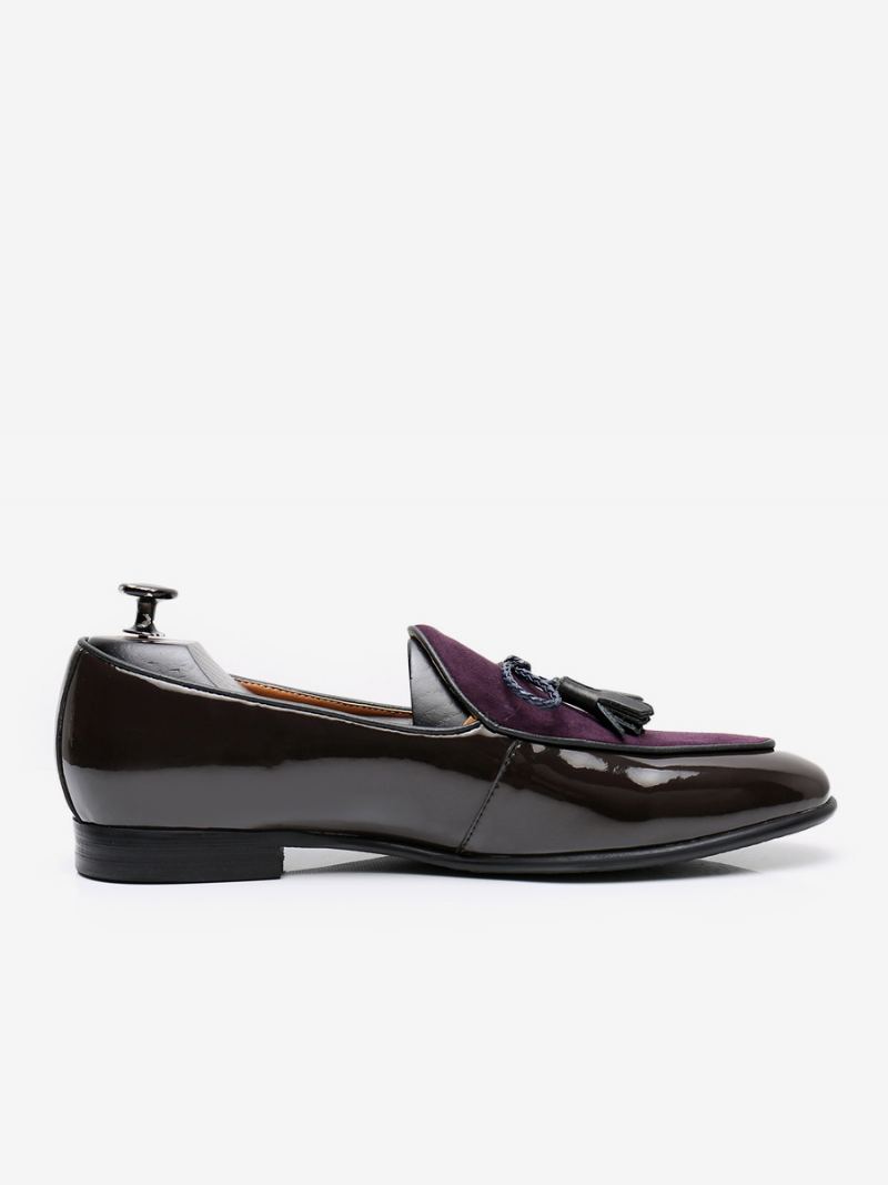 Kuskinn Slip-on Loafers Dusk Prom Bryllupssko - Lilla