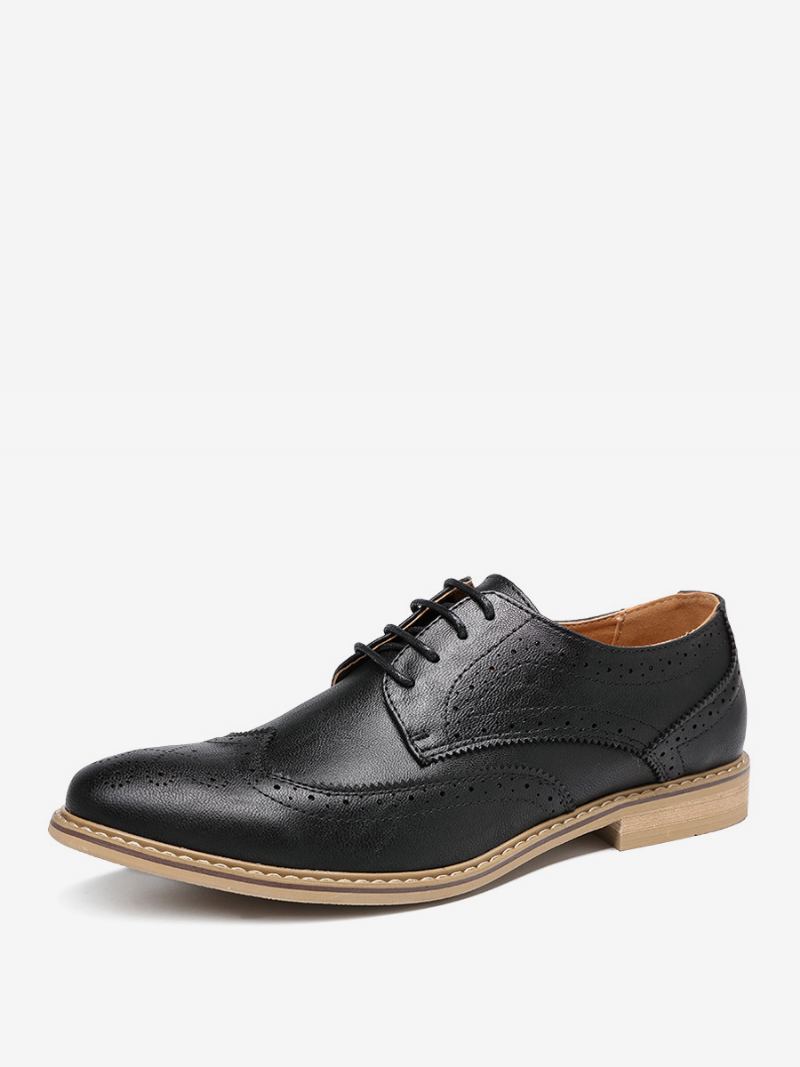 Loafer-sko For Menn I Pu-skinn - Sort