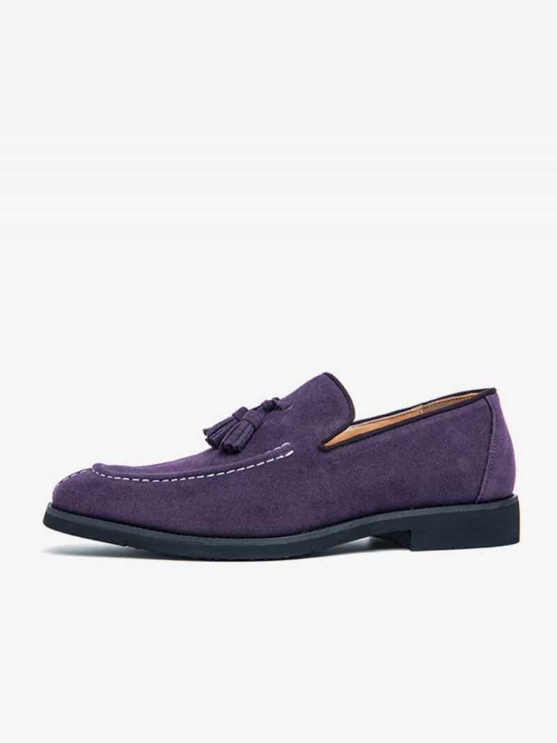 Loafer Sko For Menn Pu Lær Monk Strap Slip-on Prom Party - Lilla