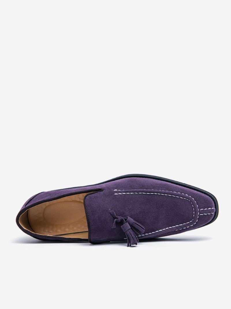 Loafer Sko For Menn Pu Lær Monk Strap Slip-on Prom Party - Lilla