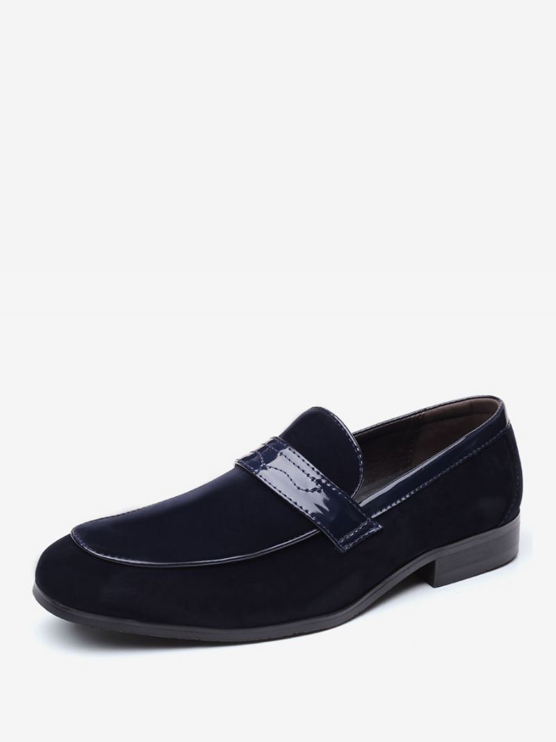 Loafer Sko For Menn Slip-on Monk Strap Rund Toe Pu Lær