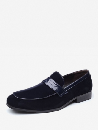 Loafer Sko For Menn Slip-on Monk Strap Rund Toe Pu Lær