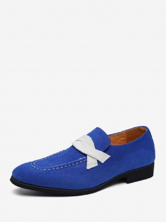 Loafer Sko For Menn Slip-on Monk Stropp Fargeblokk Rund Tå Pu Skinn Ballfestsko