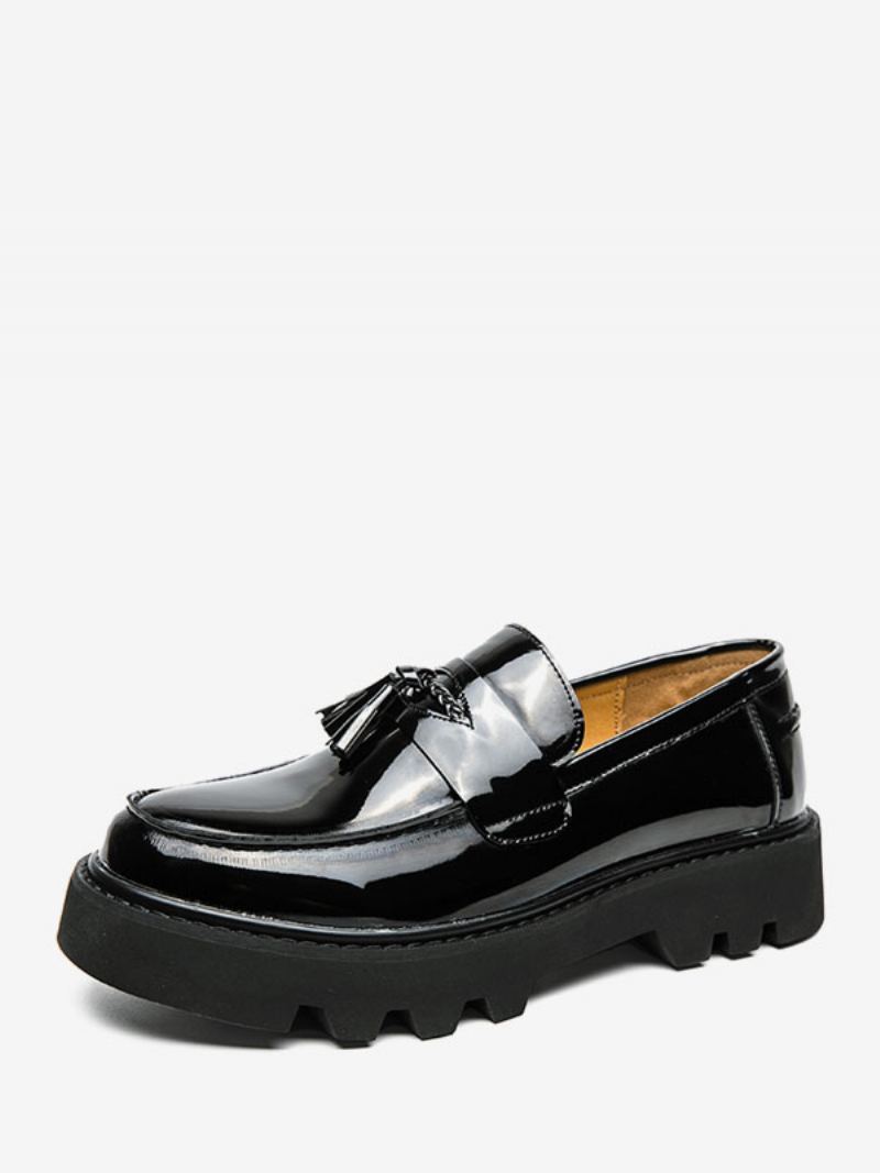 Loafer Sko For Menn Slip-on Pom Poms Rund Tå Pu-skinn