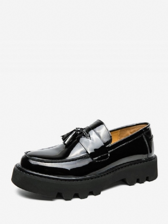 Loafer Sko For Menn Slip-on Pom Poms Rund Tå Pu-skinn