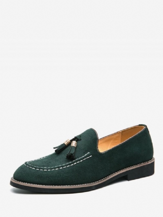 Loafer Sko For Menn Slip-on Pom Poms Rund Tå Pu-skinn