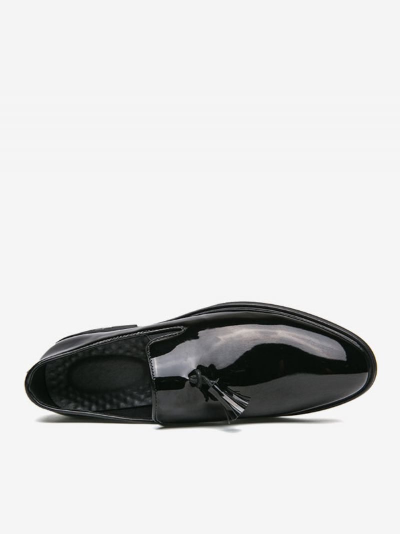 Loafer Sko Til Herre Lakskinn Slip-on Prom Party - Svart