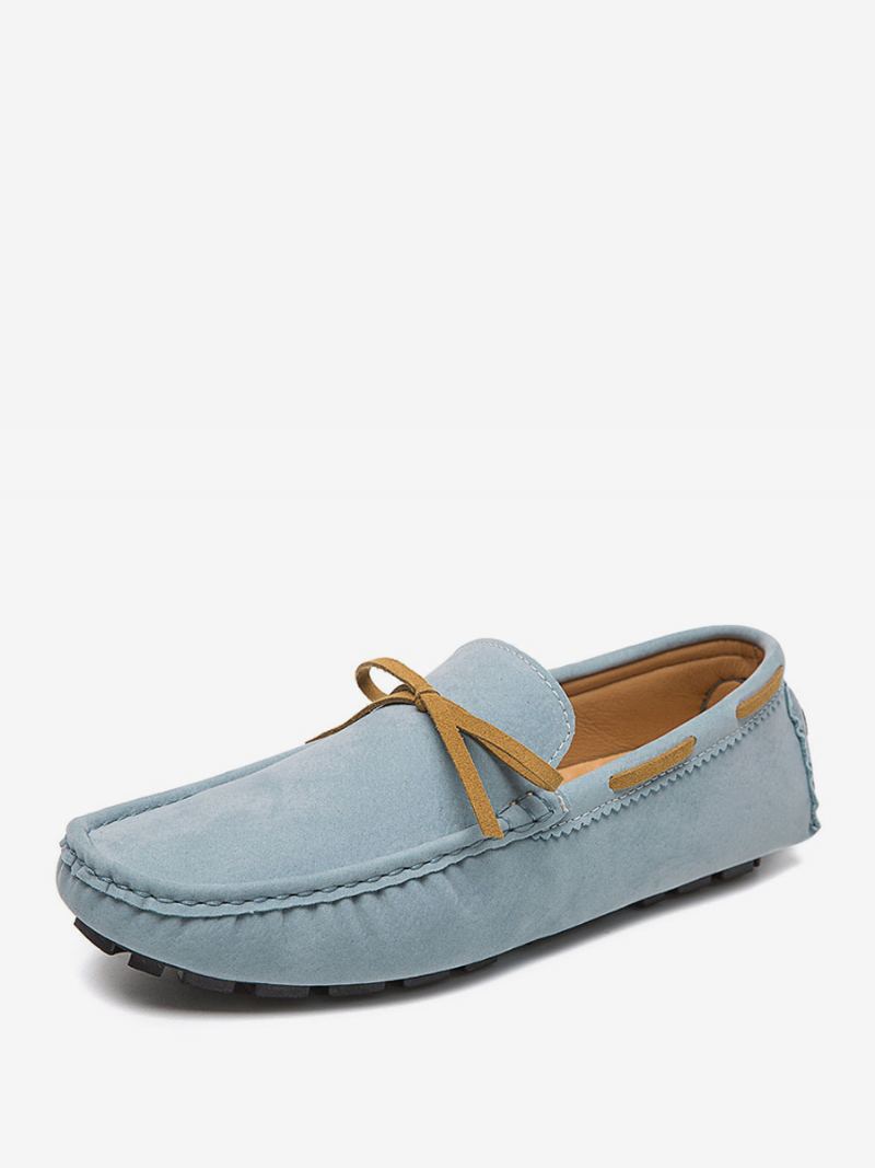 Loafer Sko Til Menn Semsket Slip-on Kjøresko - Lys Himmelblå