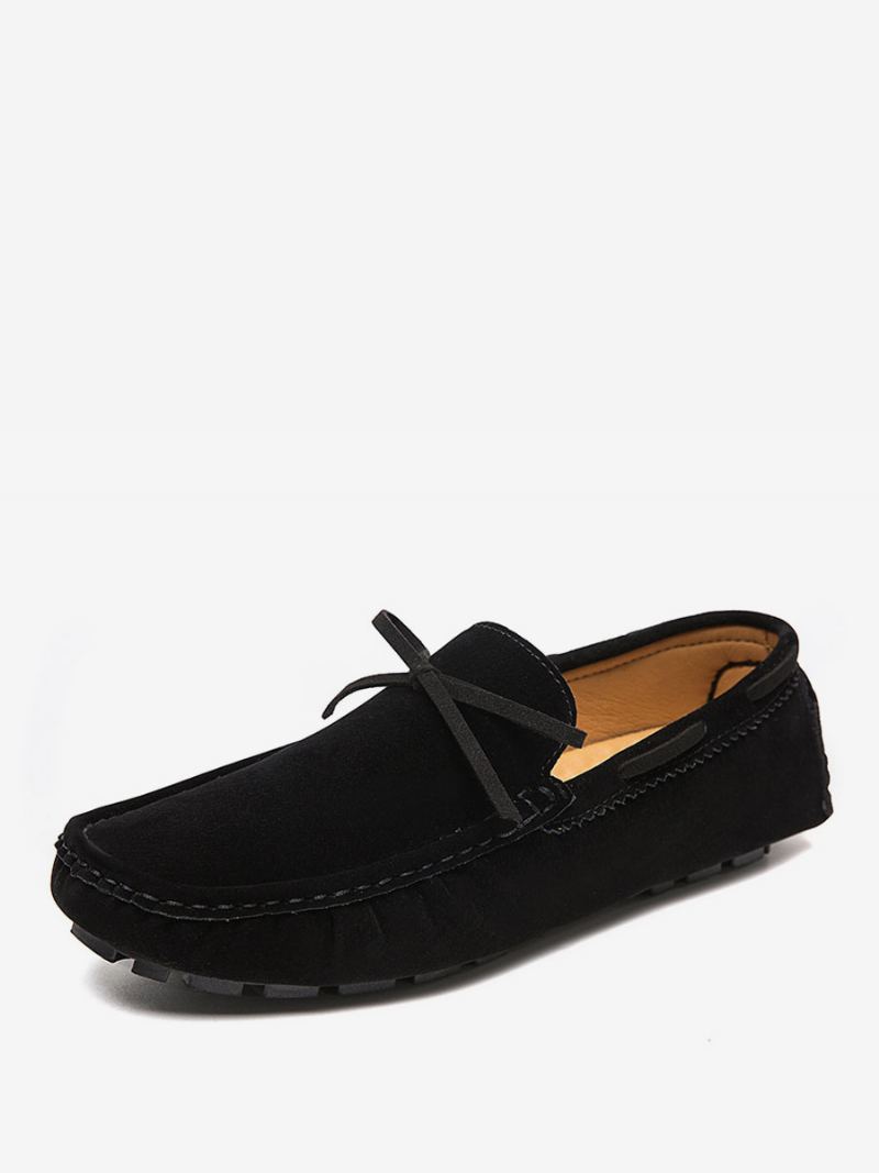 Loafer Sko Til Menn Semsket Slip-on Kjøresko - Sort