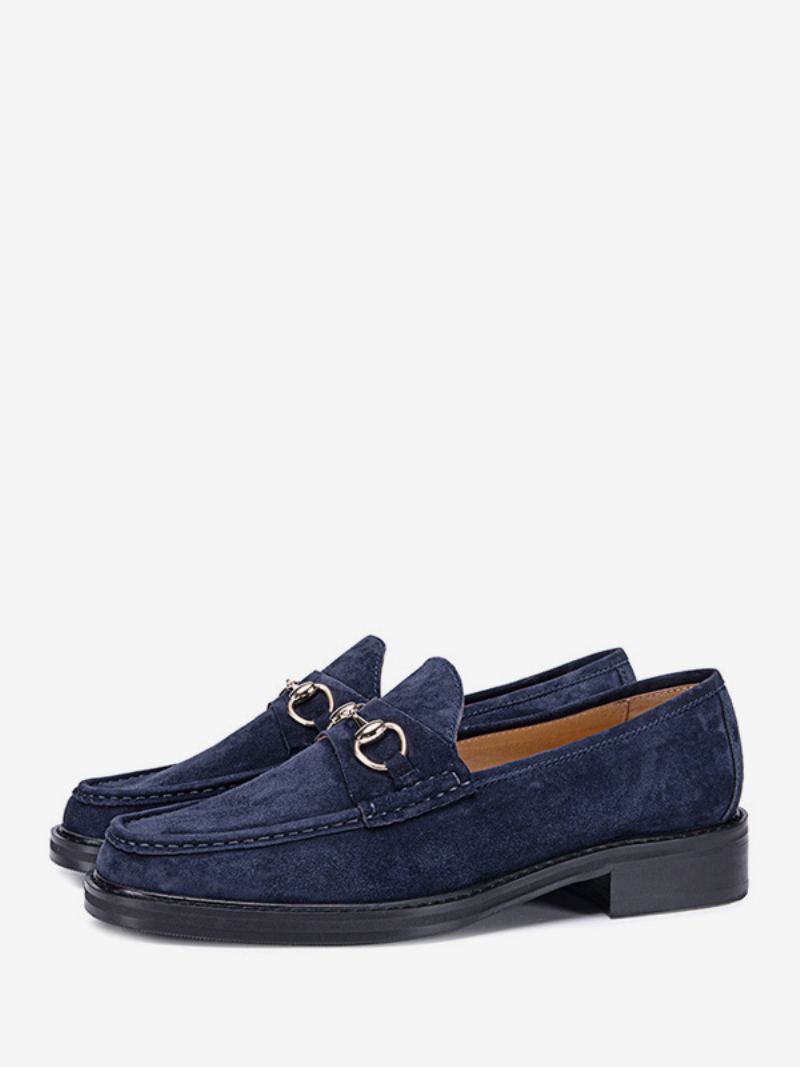 Menns Kid Skin Slip-on Loafer Sko Prom Bryllupssko