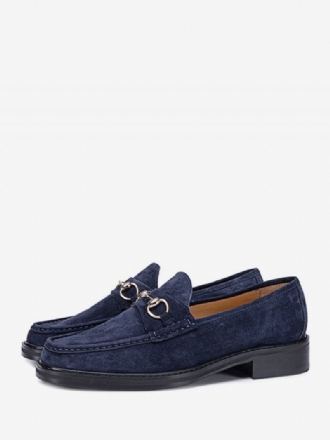 Menns Kid Skin Slip-on Loafer Sko Prom Bryllupssko