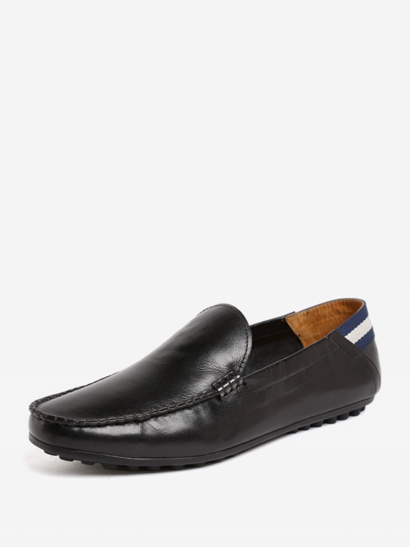 Menns Slip On Rund Toe Kuskinn Loafer Sko