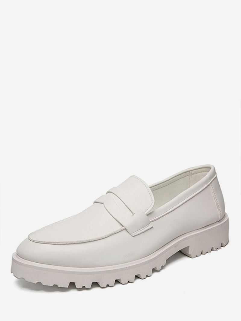 Penny Loafers For Menn - Hvit