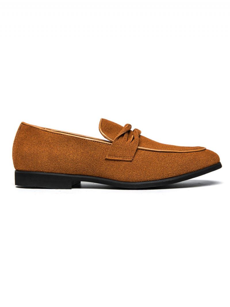 Penny Loafers For Menn I Vegansk Skinn - Gul