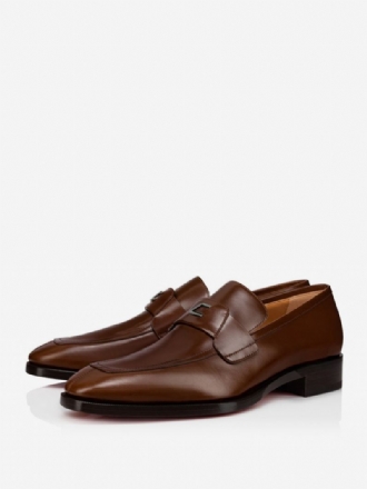 Slip-on Buckle Loafer Sko For Menn Med Firkantete Prom Bryllupssko