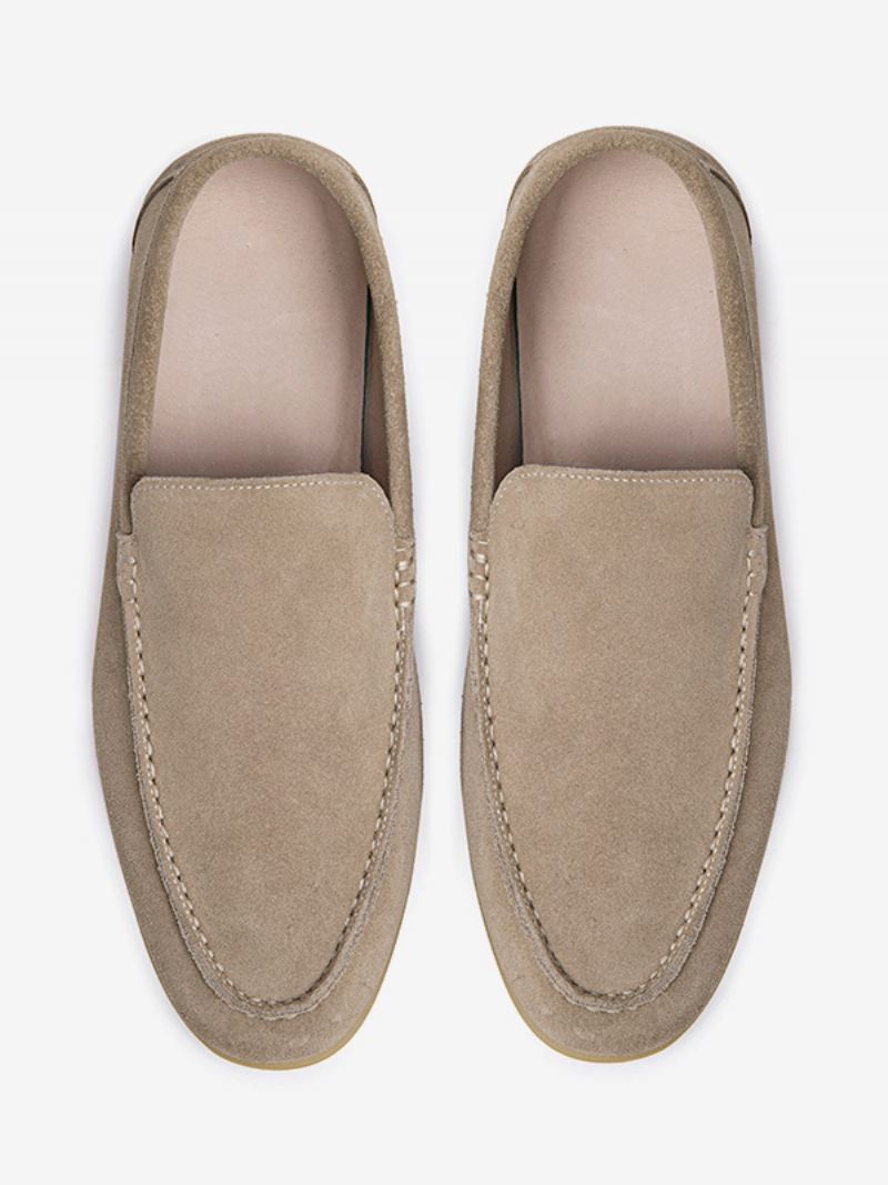 Slip-on Loafer Sko For Menn I Kuskinn - Lys Gul