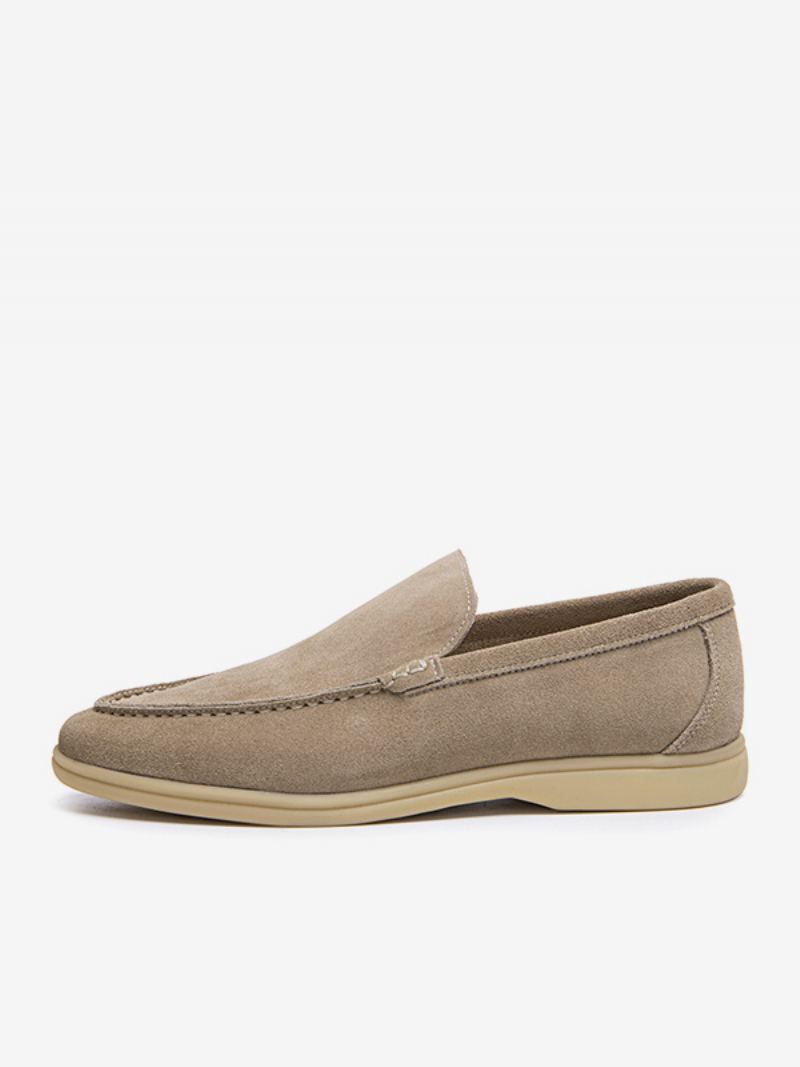 Slip-on Loafer Sko For Menn I Kuskinn - Lys Gul