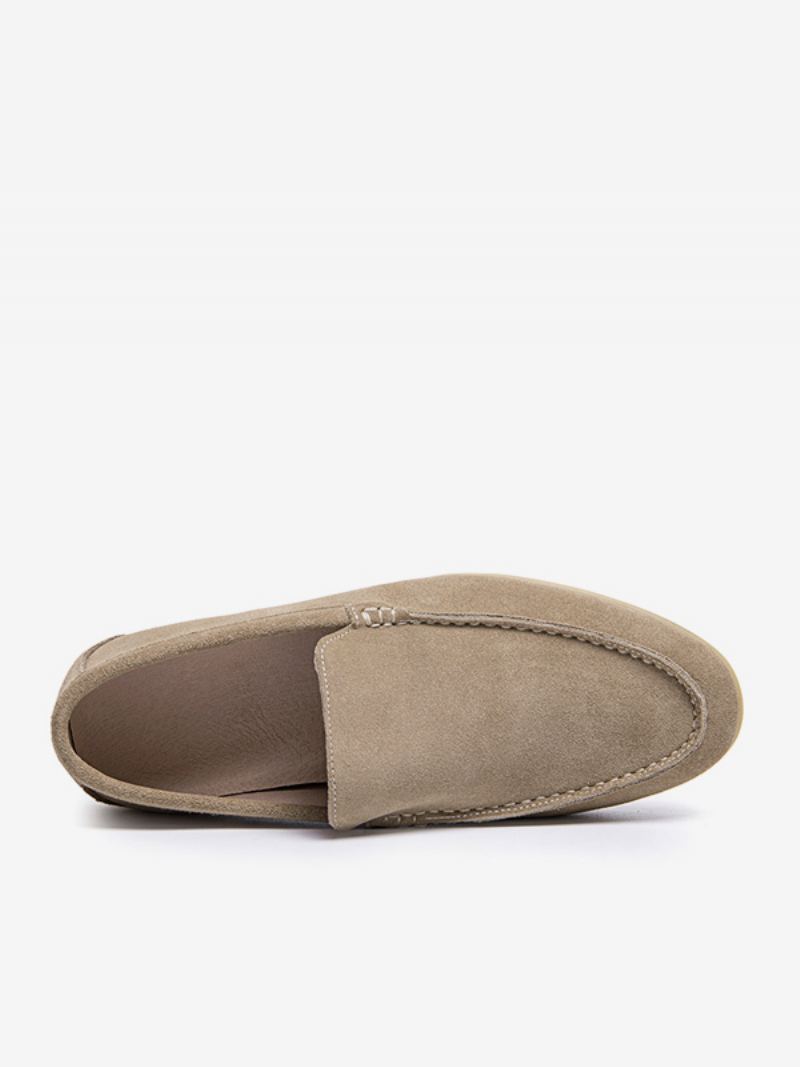 Slip-on Loafer Sko For Menn I Kuskinn - Lys Gul