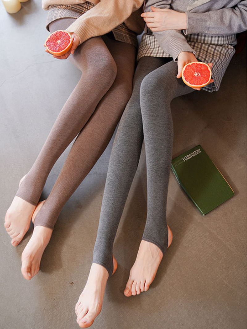 Leggings For Dame Behagelige Nylon 550g Tights Vintervarme Strømper