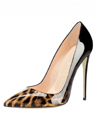 Kvinner Sexy Leopard Print Hæler Basic Stiletto Heel Pumps