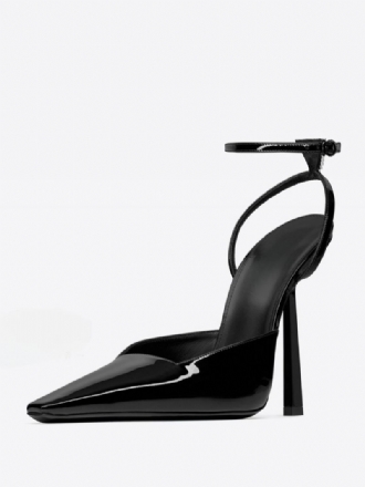 Kvinners Høye Hæler Square Toe Stiletto Heel Ankel Strap Pumps